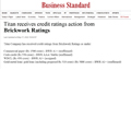 Titan receives credit ratings action from Brickwork Ratings