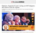 Opinion: Supreme Court’s ruling on GST deepens the churn in the tax regime